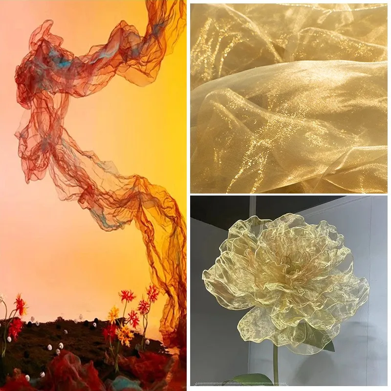 

Золотистая сетка с мелкими отверстиями для свадебного потолочного цветочного декора, формирующая ткань из нержавеющей проволочной сетки