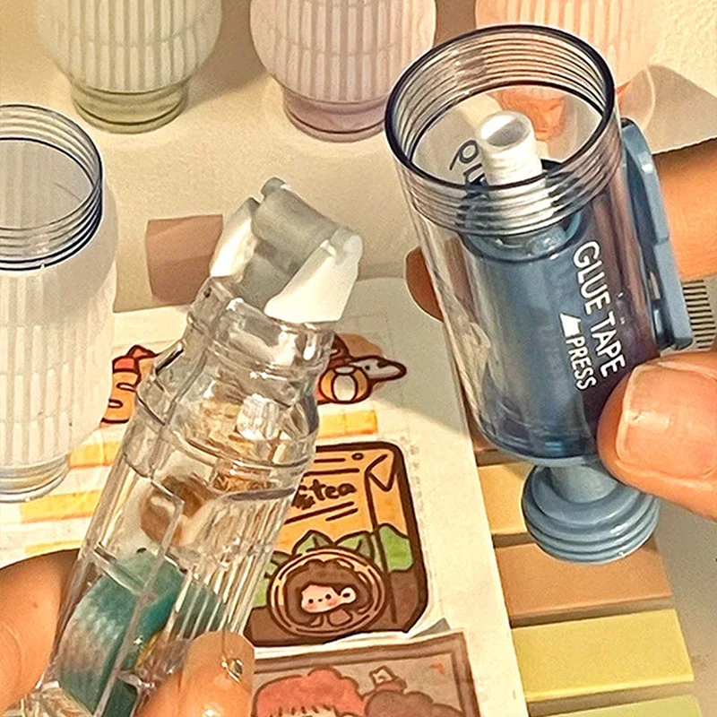 شريط توزيع شفاف على الوجهين مع عبوة قابلة للاستبدال - لأدوات مكتبية للمدرسة والمكتب