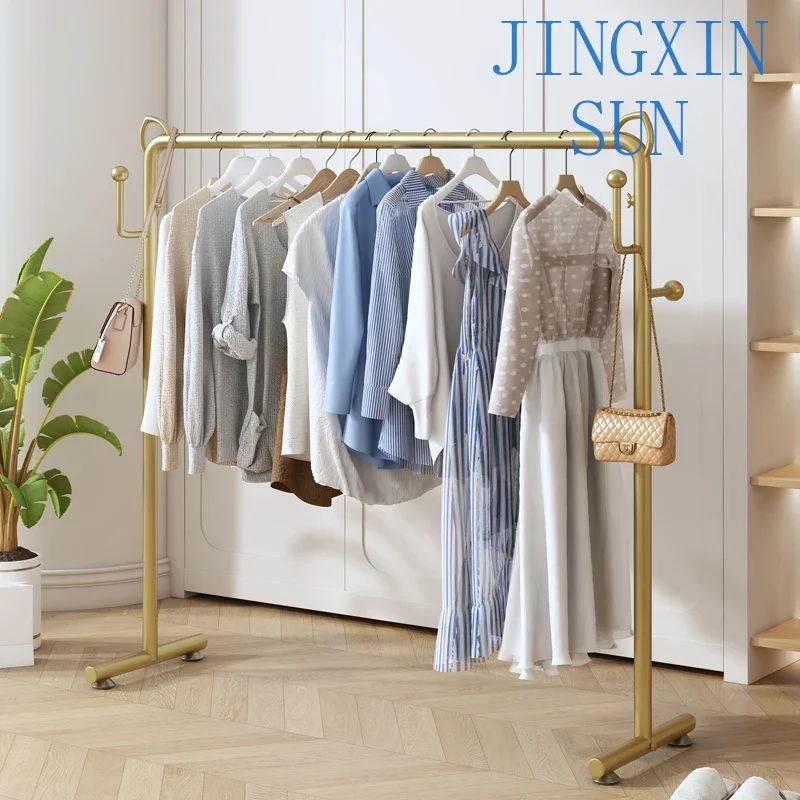 Hanger floor folding light luxury hanger single rod drying