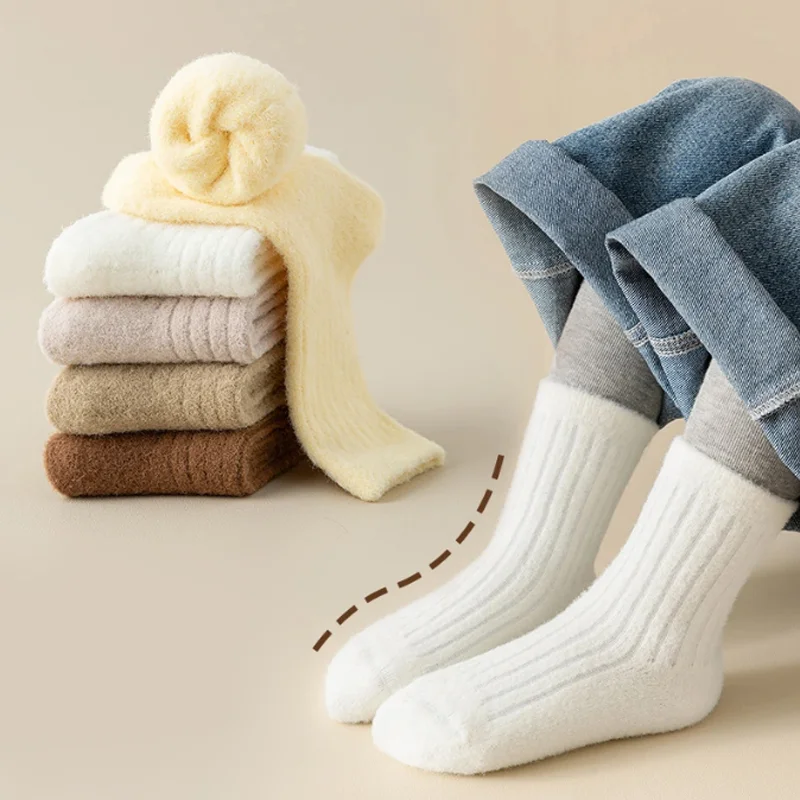 Obrázek 3: 4pair/lot nový zima hustý teplý ponožky pro děti