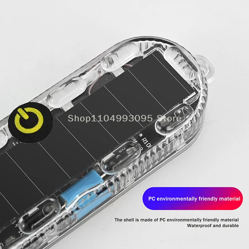الطاقة الشمسية دراجة نارية LED تحذير ضوء سيارة ليلة ركوب الذيل ضوء مكافحة الخلفية ضوء إحترافي للدراجات النارية دراجة كهربائية