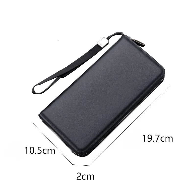 الرجال محفظة طويلة محافظ سستة رجل مخلب المحفظة الأعمال سعة كبيرة عالية الجودة الذكور المحفظة