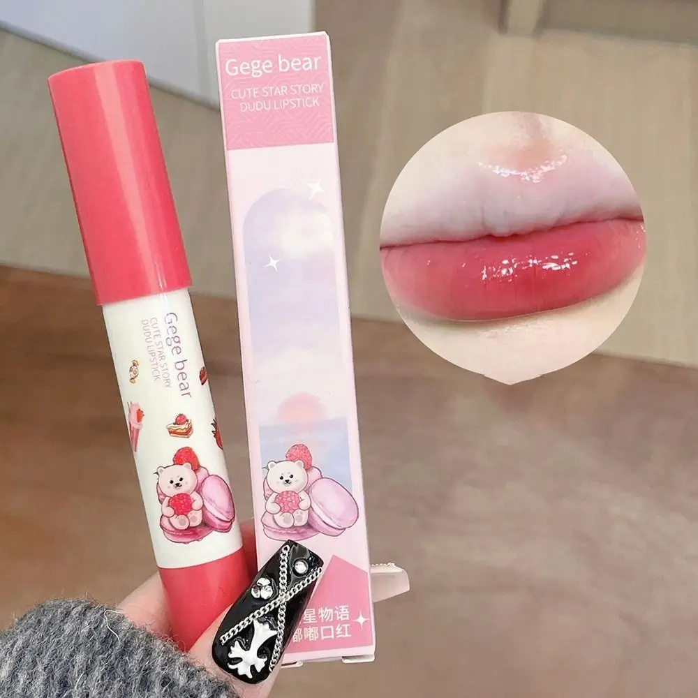 Rossetto pastello portatile carino Water Gloss idratante strumento cosmetico impermeabile a lunga durata trucco labbra ragazza