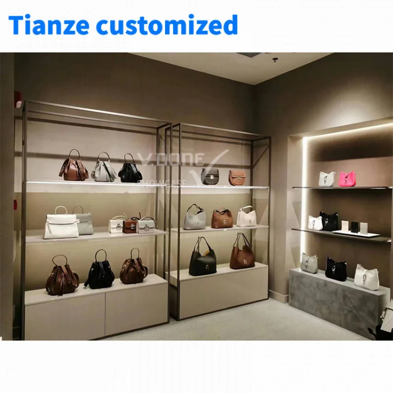 [Customized]boutique shop clothing rack apparel retail nesting table clothes shelving garment display rack clothing store f