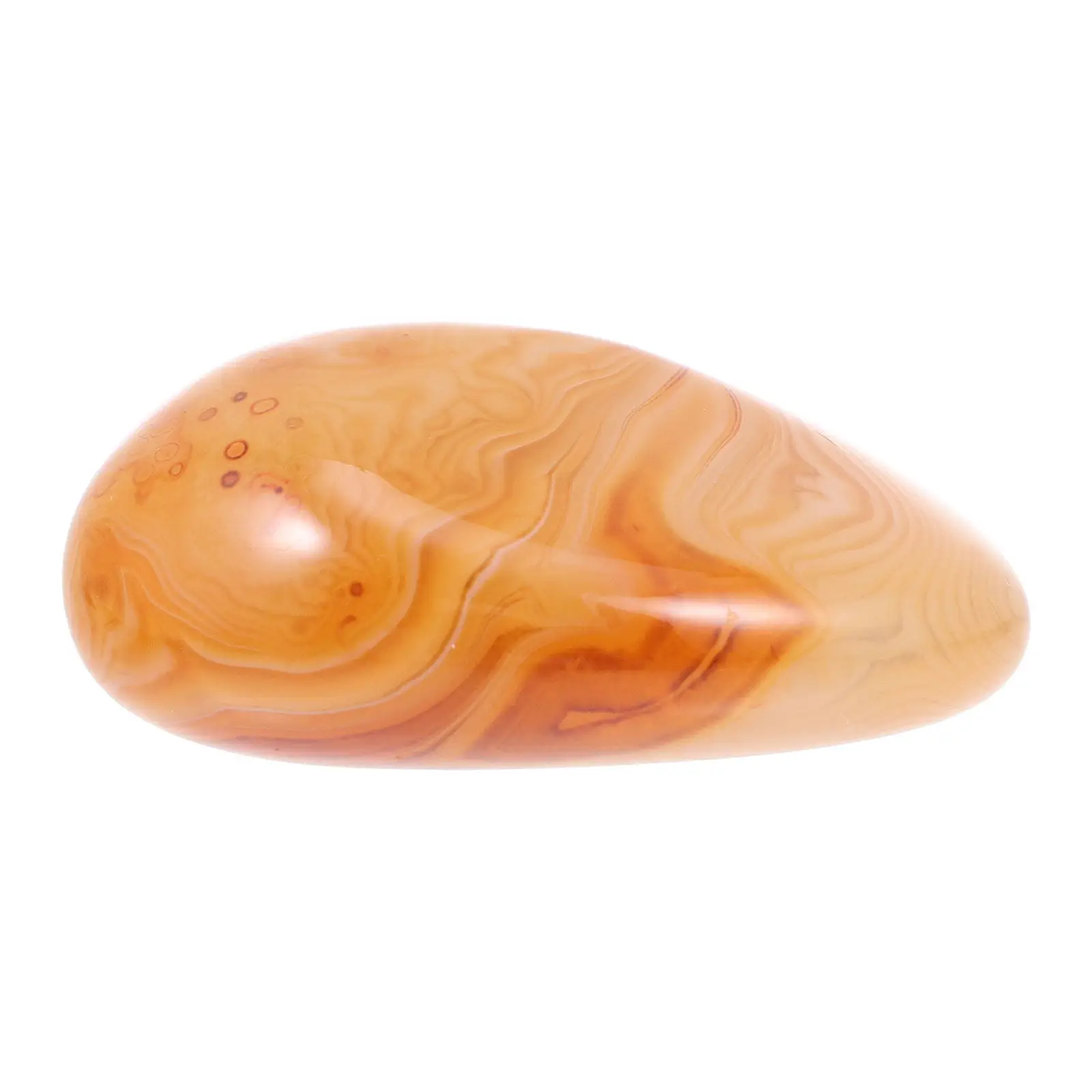 Natural Red Agate Crystal Stone Handheld Meditation Healing Decor Calms Emotions Enhances Clarity Clears Negative Energy