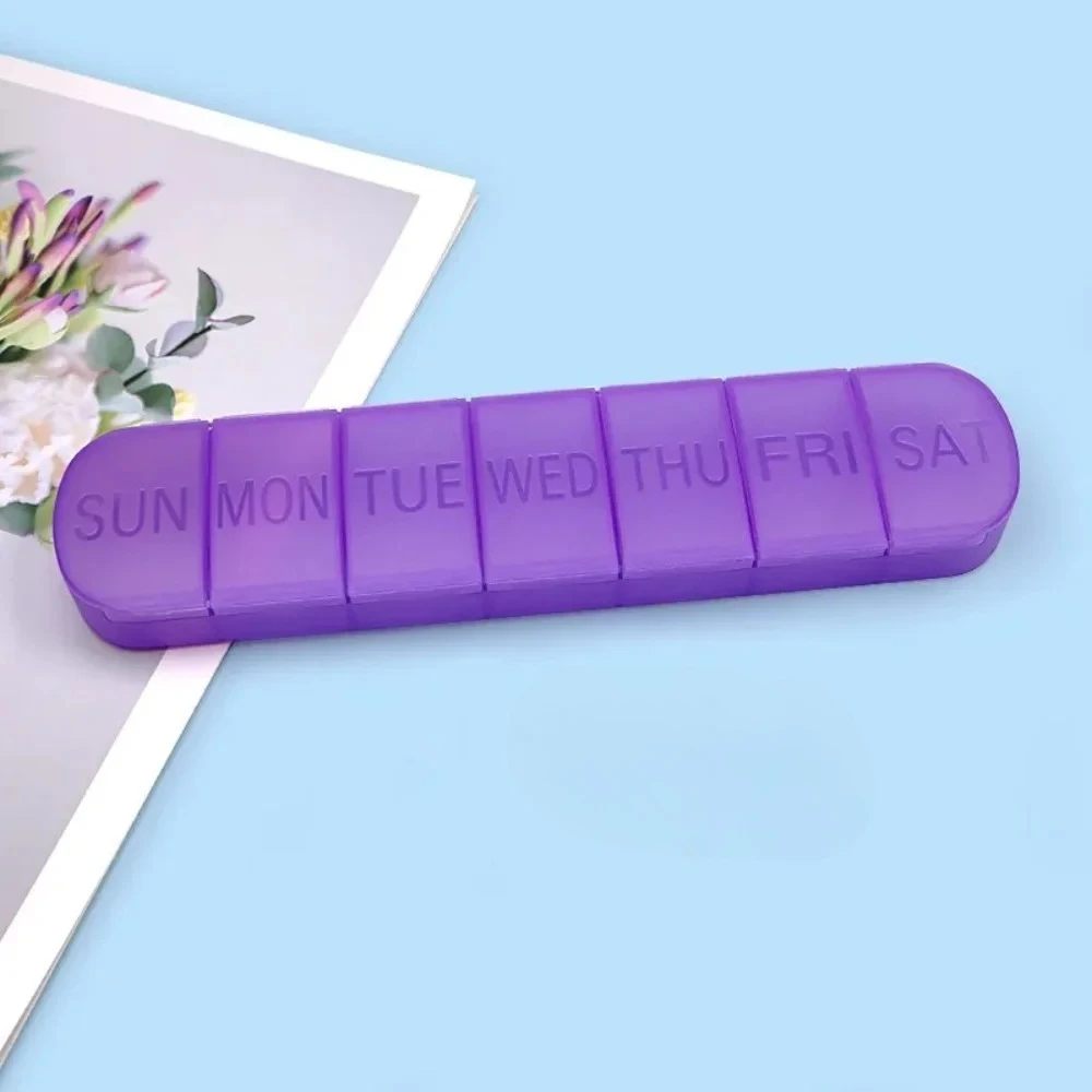 Nieuwe Hot Premium Draagbare Reistas Wekelijkse 7 Dagen Grote Pillendoos Organizer Box voor Medicijnen Vitamine Supplementen Visoliën