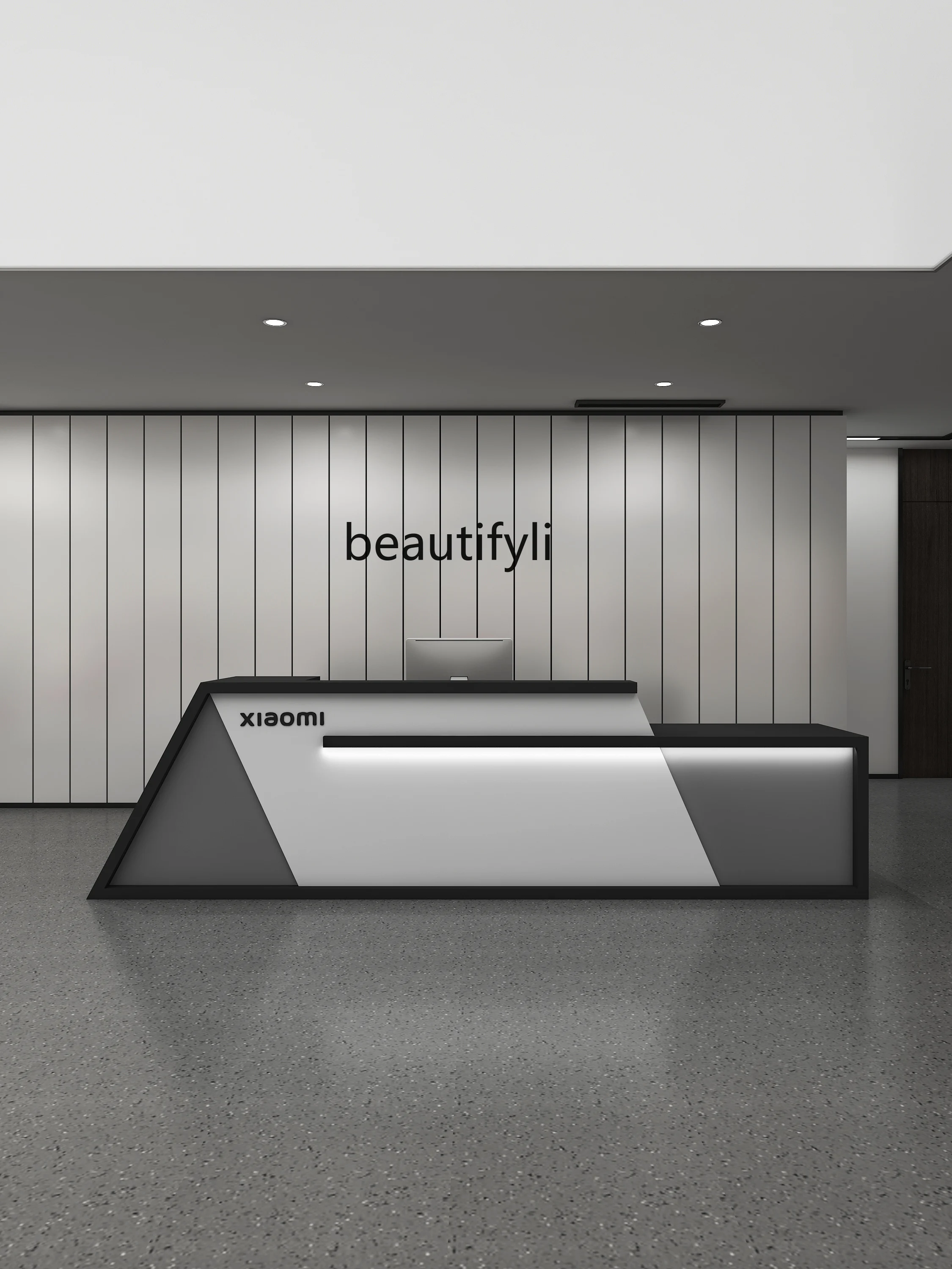 Light Luxury Company Real Estate Training Institution Bar Beauty Salon Clothing Store Reception Desk