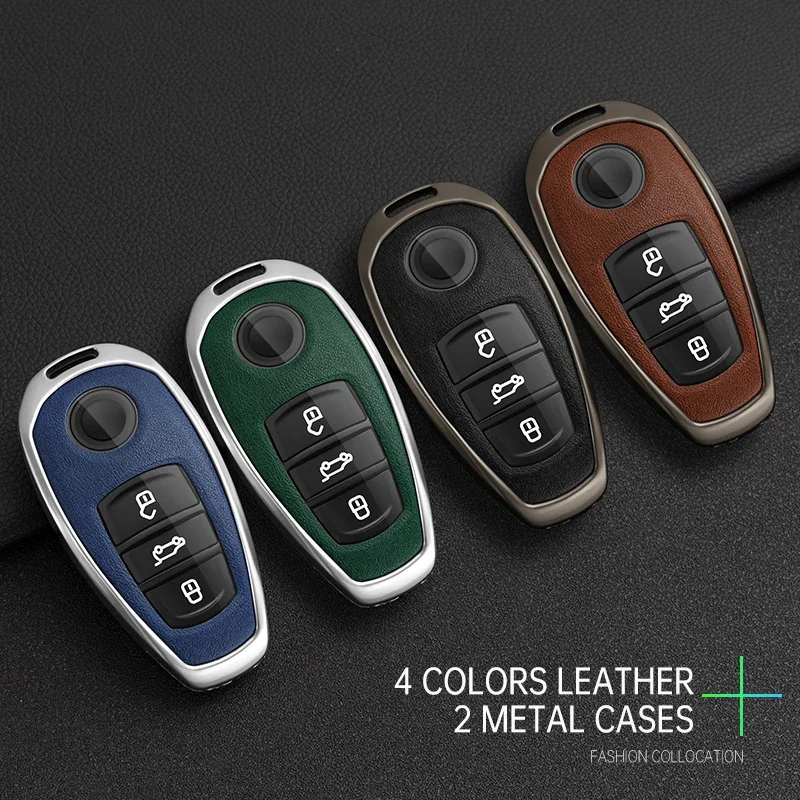 Autos chl üssel etui aus Zink legierung für vw volkswagen touareg 2012-2016 3 Tasten Auto-Fernsc halen schutz zubehör