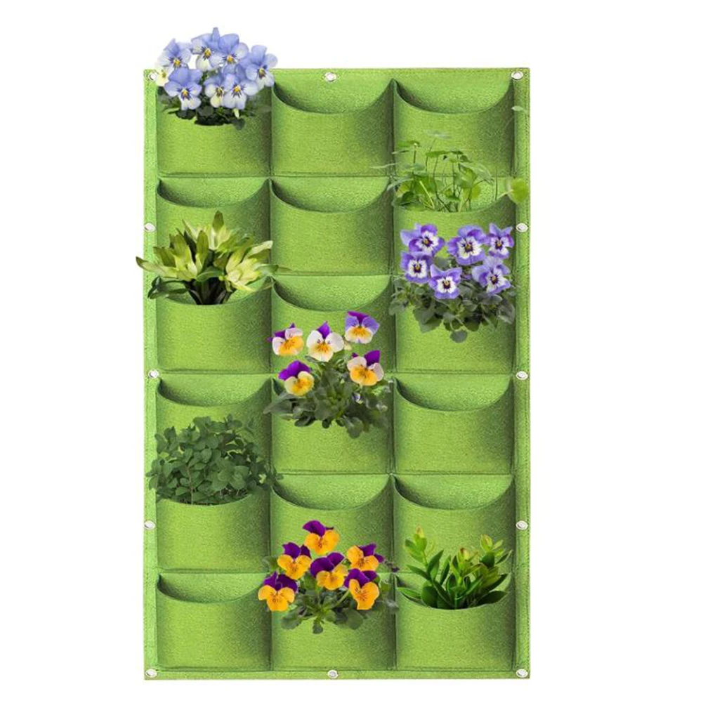 

Hanging Grow Bags Wall Mounted Felt Planting Bag Vegetable Growth Bag Vertical Greening Plant Bag Outdoor Living Garden Supplies