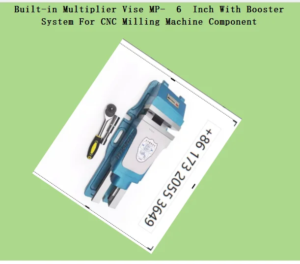 Built-in Multiplier Vise MP-  6  Inch With Booster System For CNC Milling Machine Component