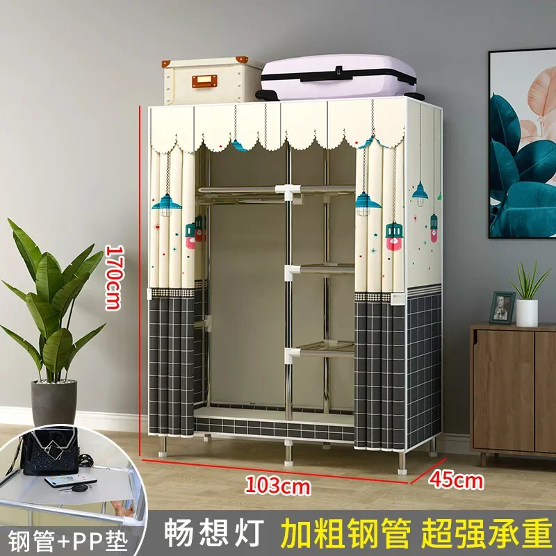 Simple wardrobe assembly fabric storage