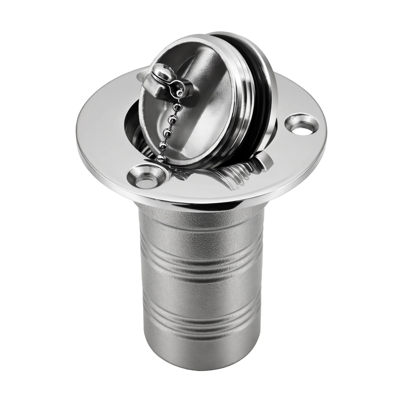 38mm/50mm Edelstahl-Deckfüllkappe für Kraftstoff, Diesel, Gas, Abwasser, Deckfüllkappen für Marine-Bootszubehör – Detail 7