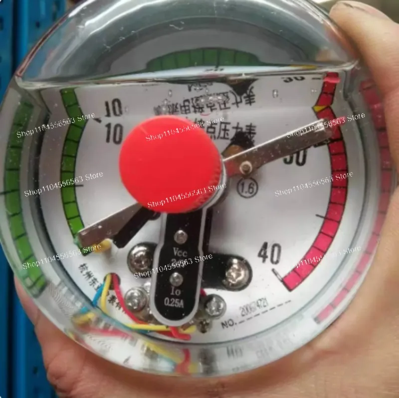 

YNXC100ZT 60MPa Seismic Electric Contact Pressure Gauge: Axial Magnetic Edge Type, Hydraulic Oil Press Gauge