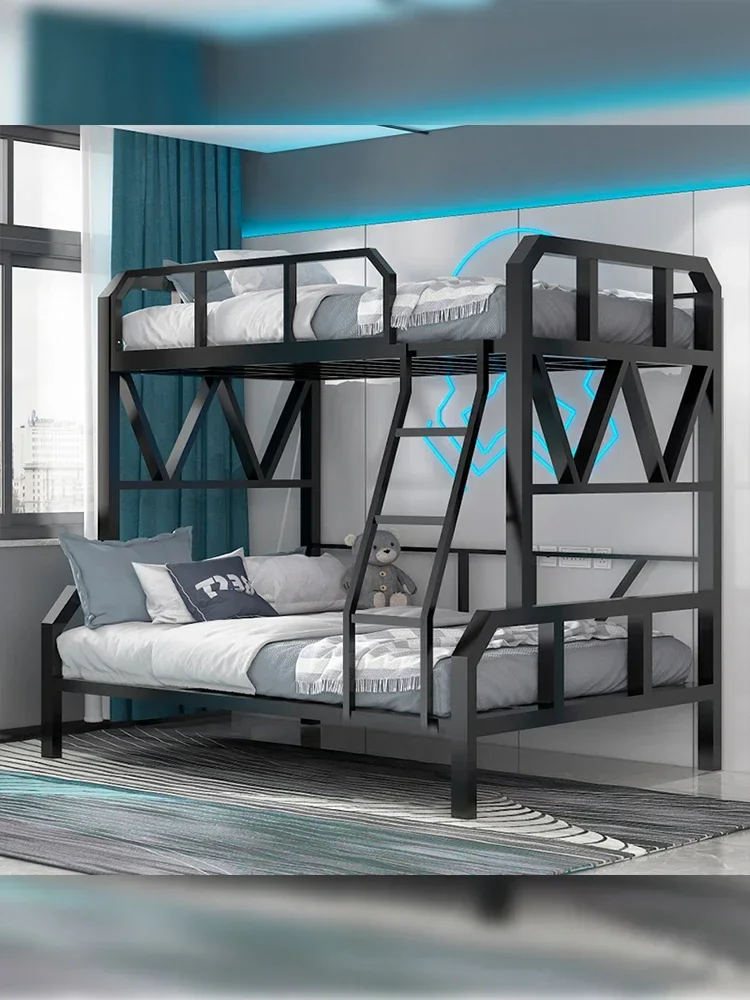 Лидер продаж, двухъярусная железная рама, высокая и низкая бытовая железная кровать