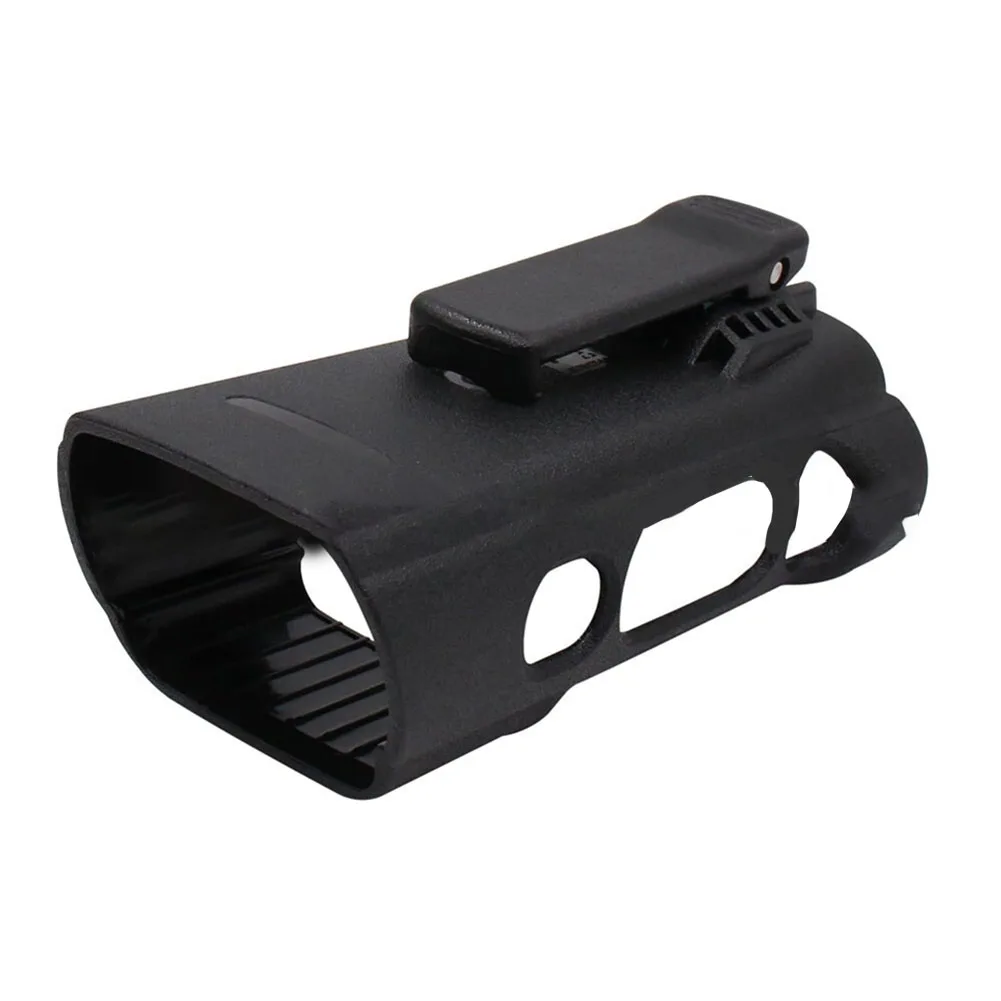 

Чехол для рации черного цвета для работы на открытом воздухе, удобный, с креплением на ремень, кобура для рации с точными вырезами