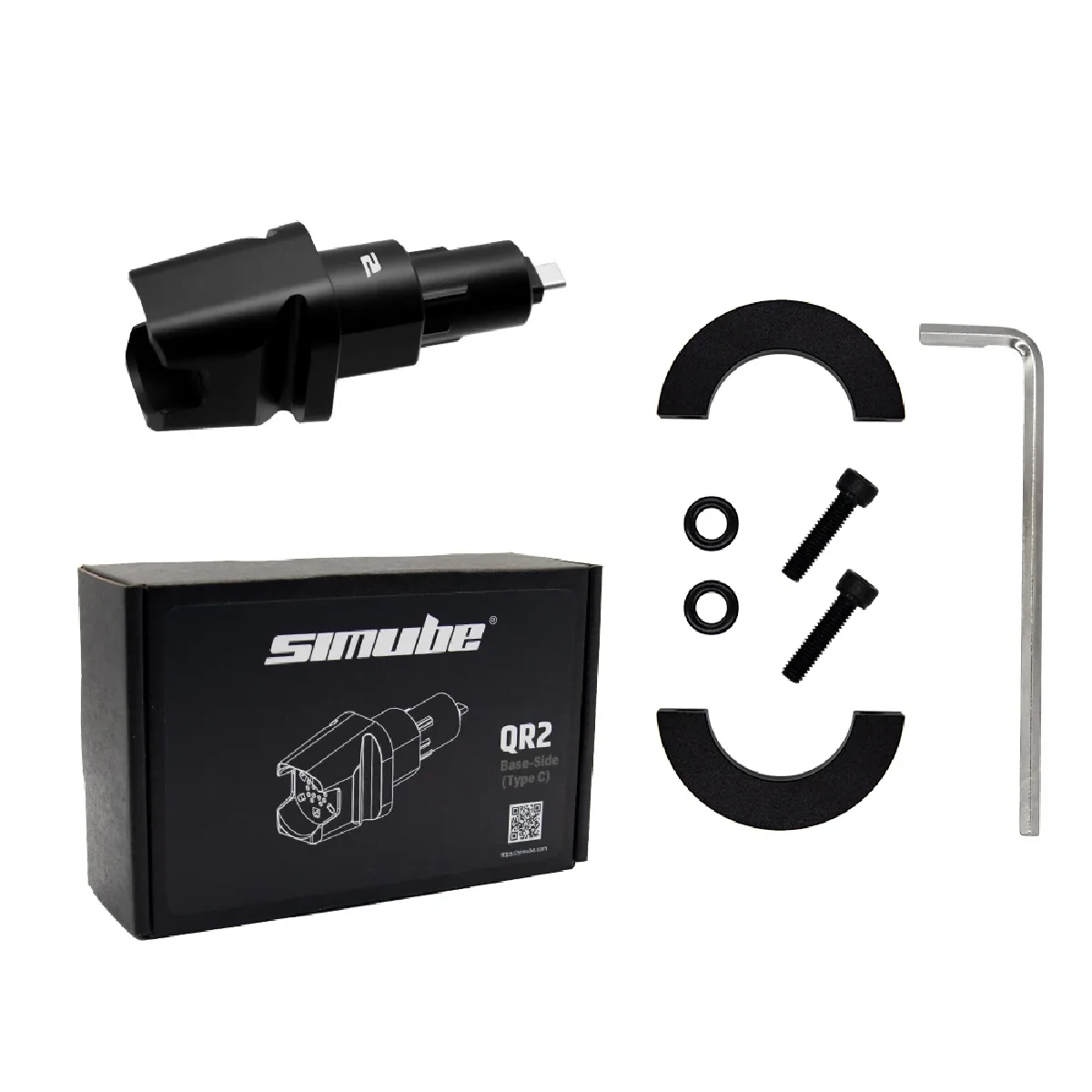 In Stock Simube Bule Qr2 Pro Bundle (type-c) Quick Release For Fanatec Wheel-side & Qr2 Base-side (type -c Port)