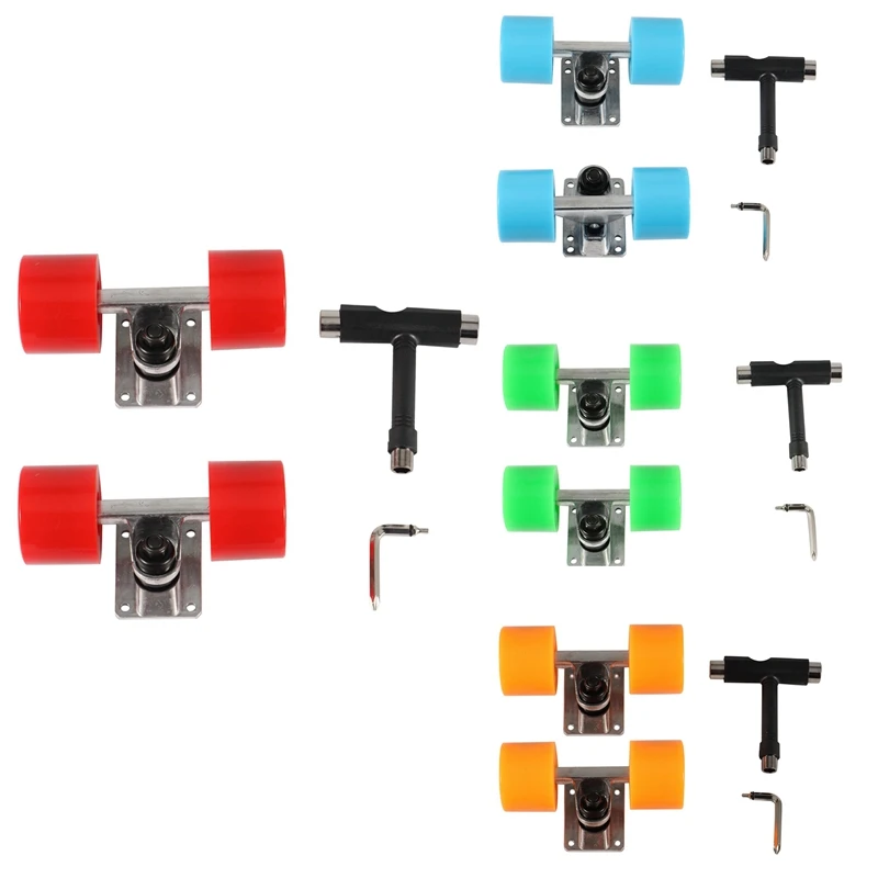 

Mini Skateboard Truck 3.25Inch Parts Skateboard 60X45mm ABEC 9 Bearing Kit Truck