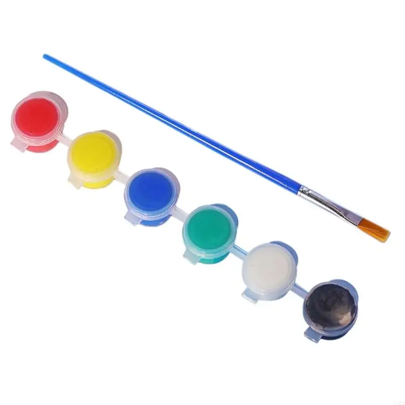 قناع ورق الطلاء اليدوي A3PB مع طلاء الاكريليك وفرشاة الطلاء للطفل الكبار الهالوين