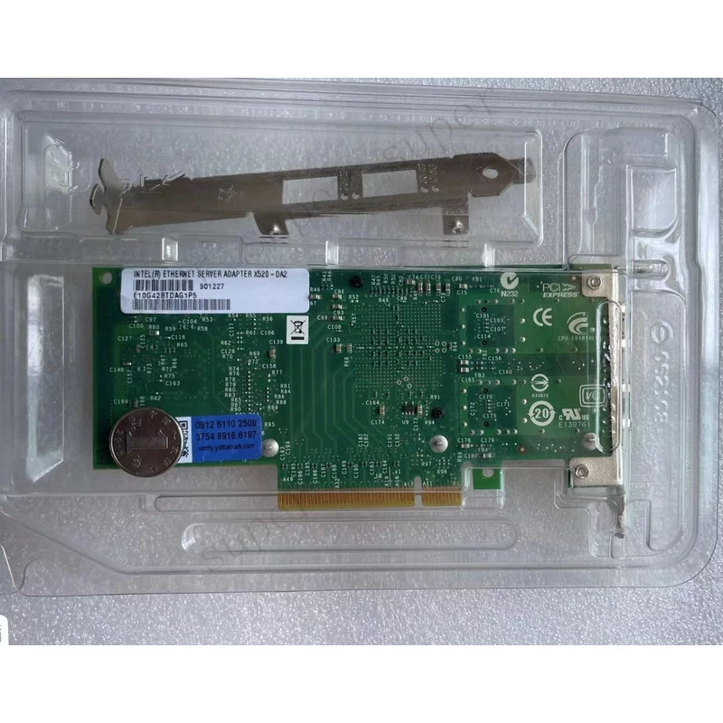 S+    X520-DA2 intel 82599ES chip dual-port Gigabit fiber network card PCIE x8