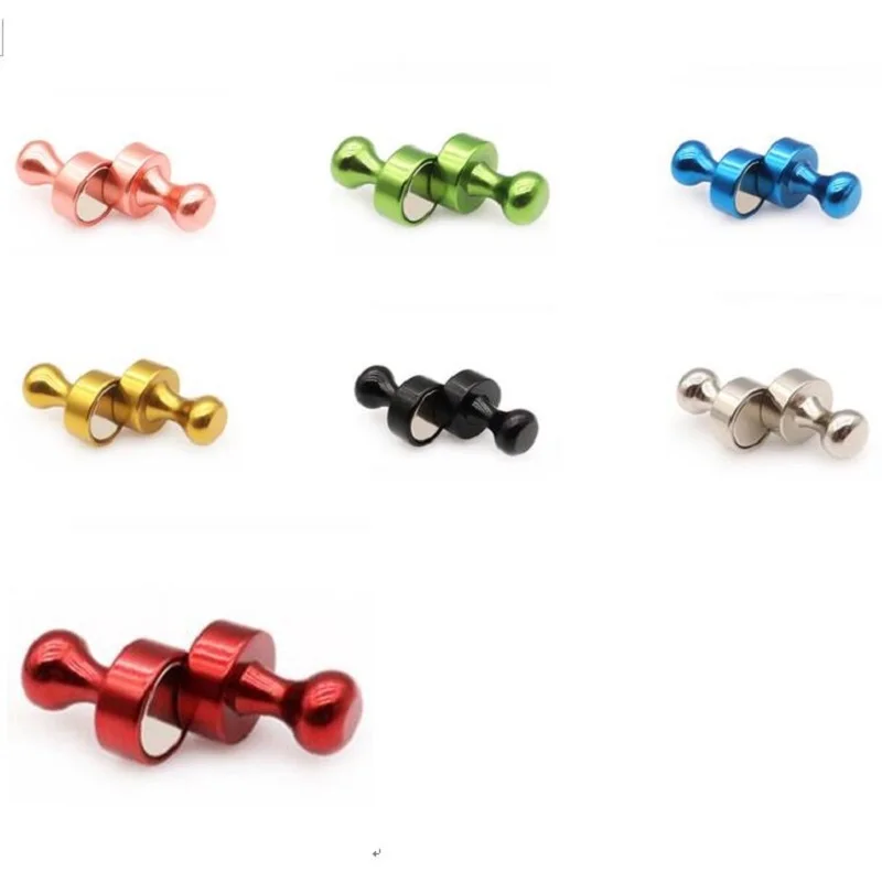 1/6/10/12pc Strong Neodymium Magnet Magnetic Pushpins Sucker Thumbtack Durable Steel Magnet Push Pin for Refrigerator Whiteboard