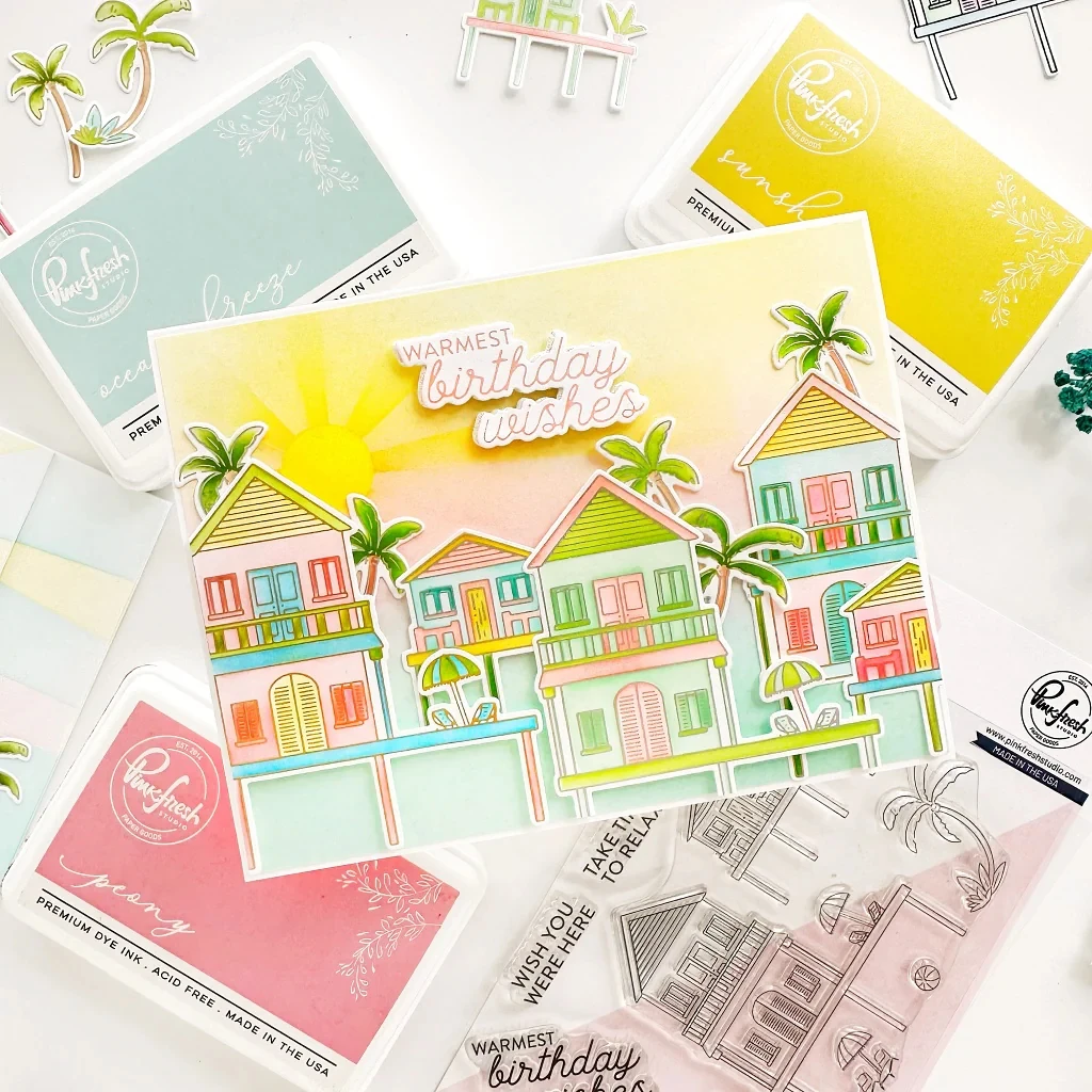 Coastal Paradise Stamps 2025 New Cutting Dies Stencil For DIY Scrapbooking Crafts Maker Photo Album Template Handmade Decoration