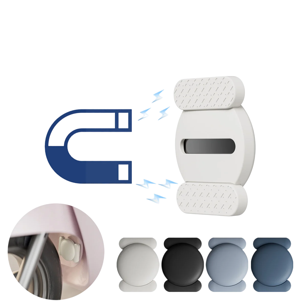 

Magnetic Silicone Protective Cover Suitable for Apple Airtags Tracking Locator Car Electric Vehicle Anti-lost Soft Shell