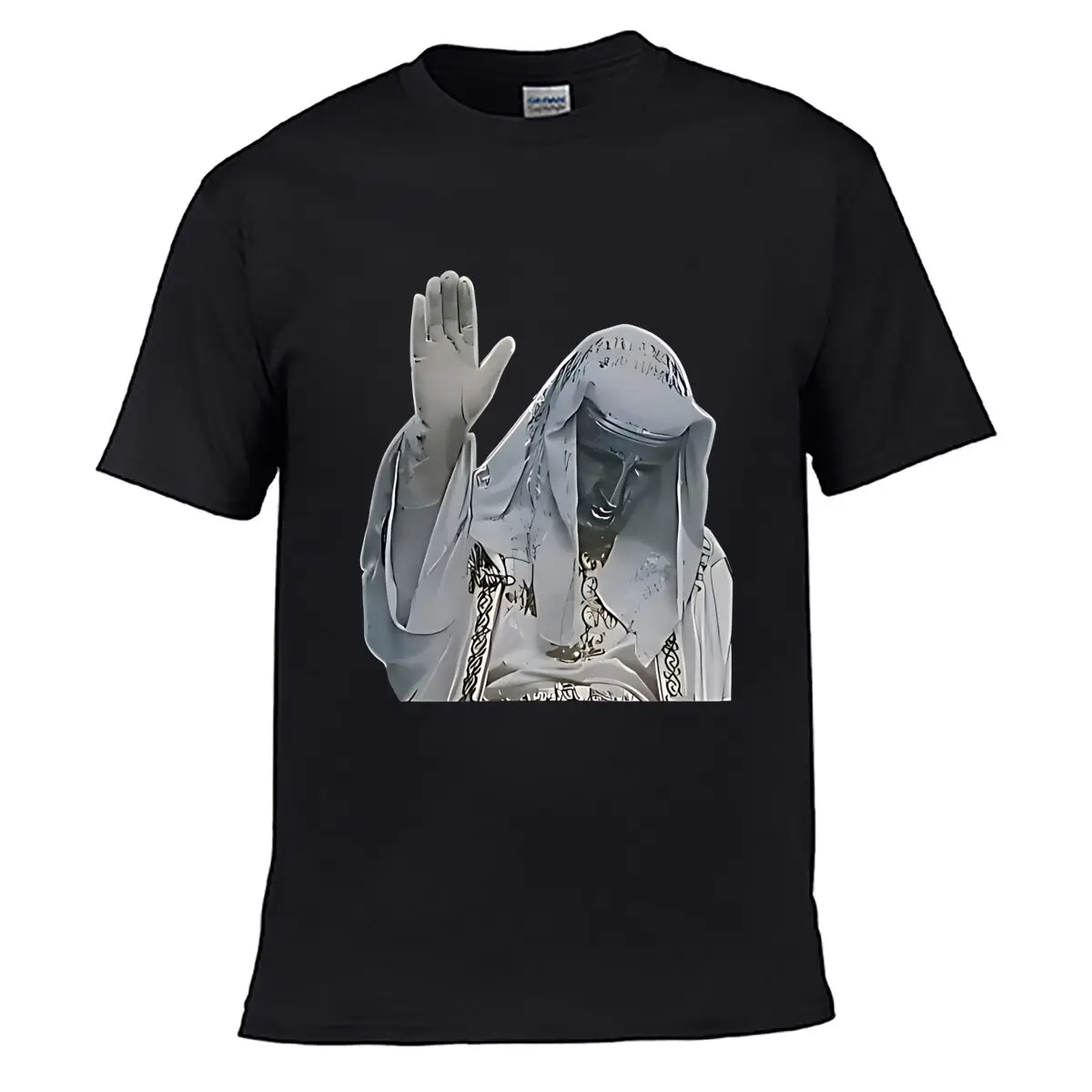 Arab Woman Raised Hand Robe Art short-sleeved T-shirt