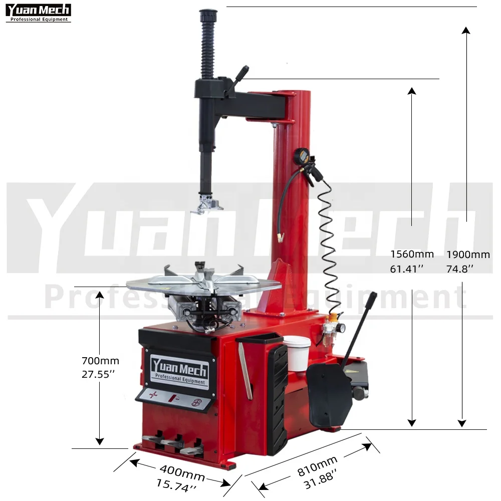 YuanMech C955 Cheap and Semi Automatic and Pneumatic Swing Arm 10-22