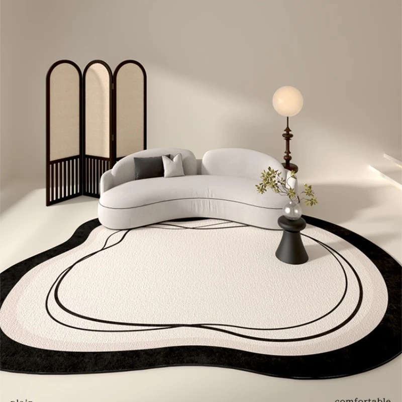 

Irregular Living Room Carpet Creative Art Geometric Lines Bedroom Rug Large Area Stylish Home Decoration Coffee Table Mats Tapis