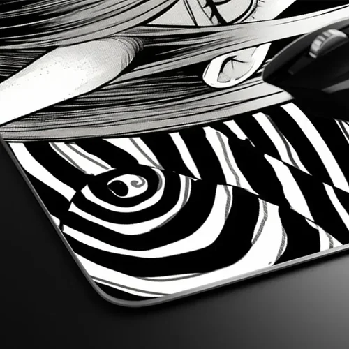 Imagen 2 del producto Alfombrillas de ratón de vidrio templado personalizadas ATOM, patrón de personajes personalizados, tecnología de grabado láser, alfombrilla de escritorio, alfombrilla de ratón para juegos PC FPS