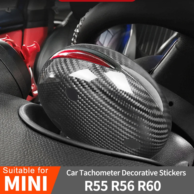 Car Tachometer Carbon Fiber Interior Modifications Personalization Accessories For MINI R55 R56 R60 JCW Car Decorative Stickers