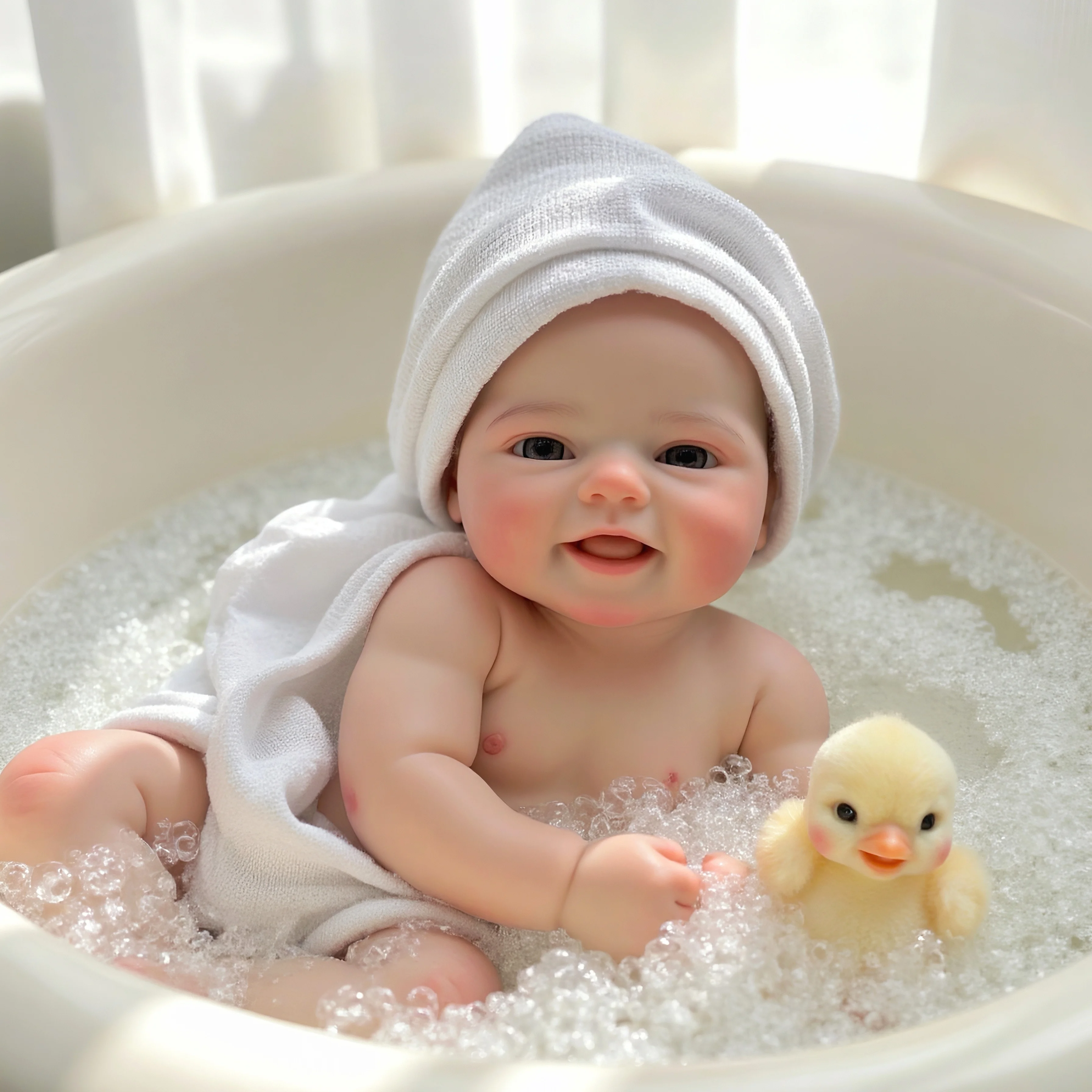 

A том 1, 16-дюймовая реалистичная эммия для новорожденных Bebe | Твердый силикон ручной работы Reborn Girl | Кукла Soft-Touch