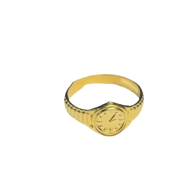 Briex Jewelry Real 18K Gold Ring for Woman Small Watch Ring Luxury Quality Fine Jewelry AU750 Ring Party Gift