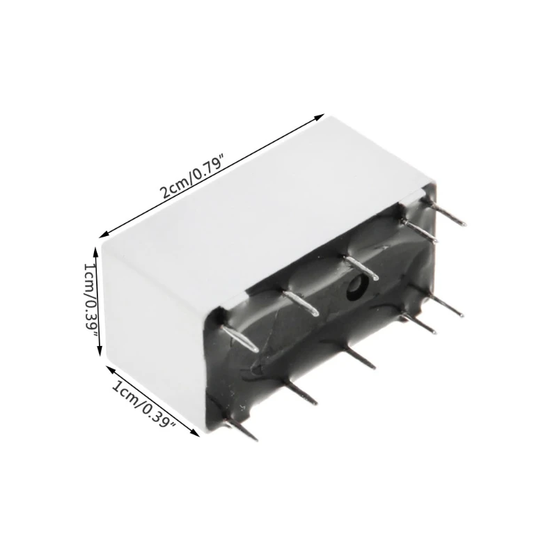 5V Coil Bistable Latching Relay DPDT 2A 30VDC 1A 125VAC HFD2/005-S-L2-D Realy