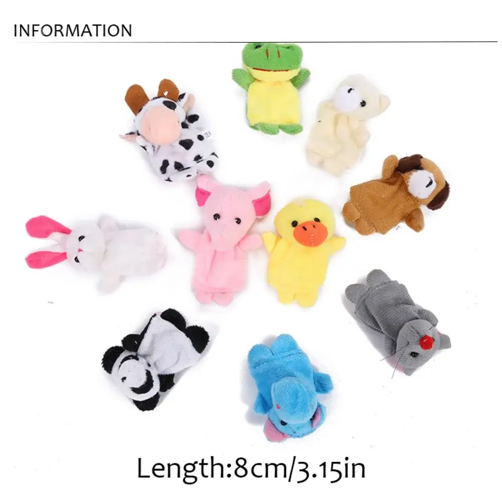 Educational Toy Mini Animal Hand Puppet Safety Sea Animals Doll Finger Puppet Toy Set Sensory Toys Colorful