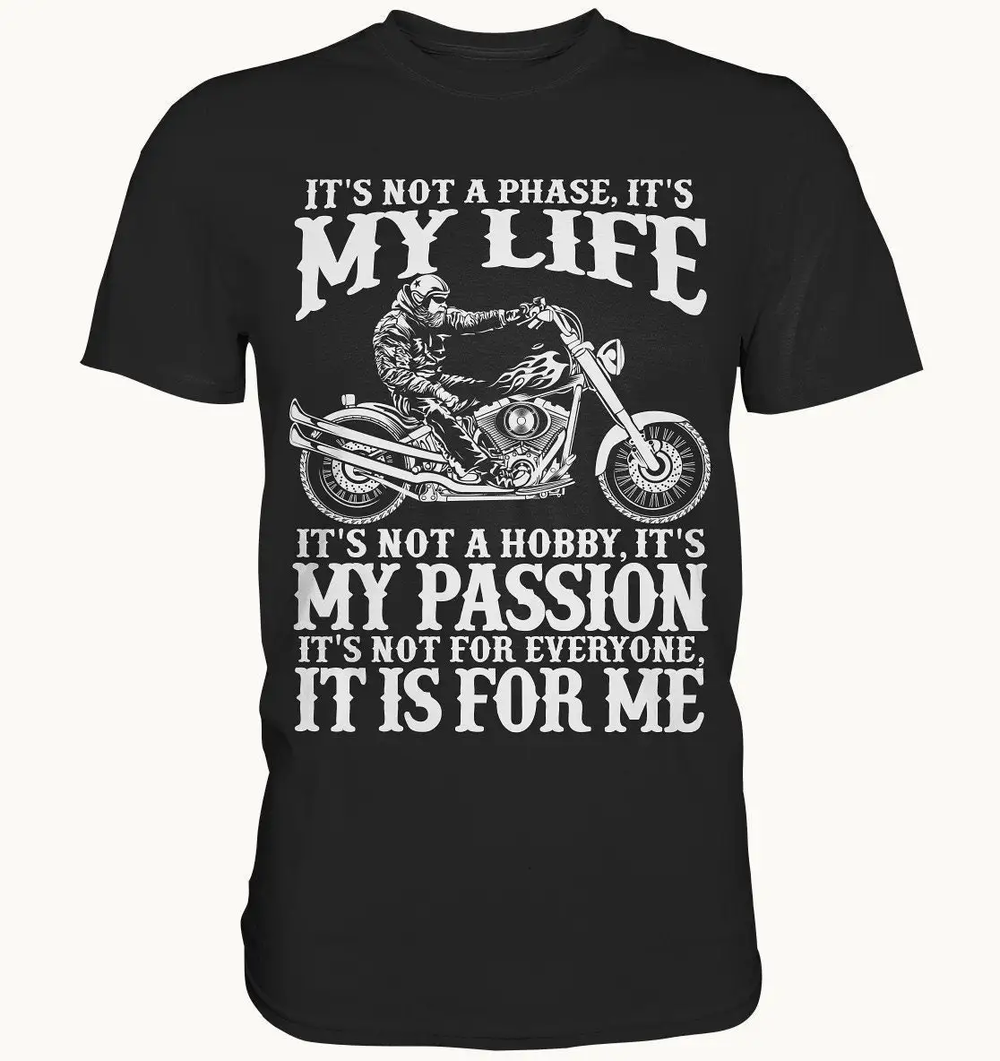 My Life T Shirt Motorcyclist Biker Metal Border Crosser Chopper