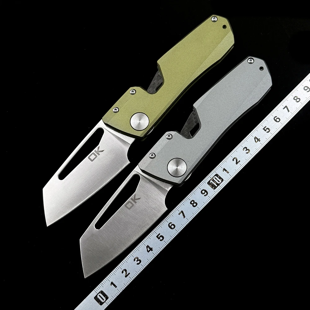 OK-WinterSpudding Magnet Inside Aluminium handle VG10 blade Outdoor Camping Hunting Pocket EDC Tool Knife