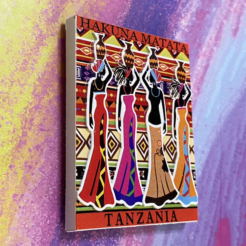 Tanzania 3D refrigerator magnet tourist souvenirs Refrigerator magnet decoration supplies collection arts and crafts gifts