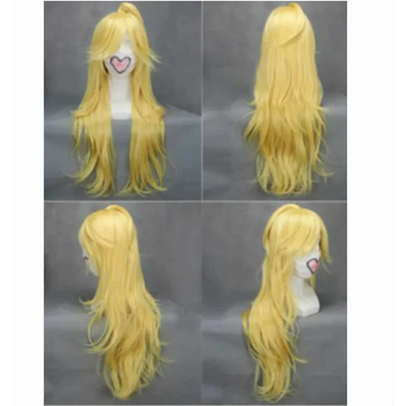 Panty and Stocking with Garterbelt-Panty Yellow Blonde Anime Cosplay wig  Wig Cap