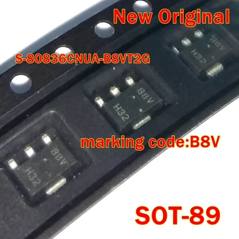 

1Pcs to 100Pcs S-80836Cnua-B8Vt2G S-80836Cnua-B8Vt2 S-80836Cnua-B8V Sot-89 New Original Marking Code:B8V Ic Volt Detector 3.6V