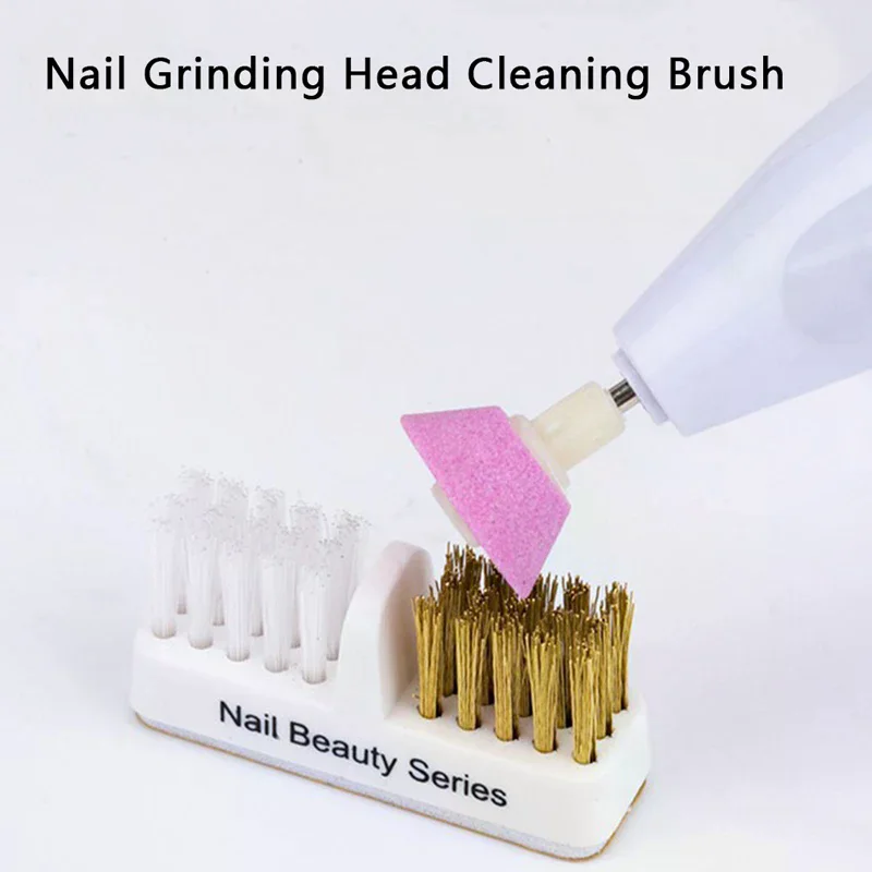 Portable Nail Drill Bit Cleaning Brush for Electric Manicure Machine Drills Professional Manicure Tool For Home & Salon Use