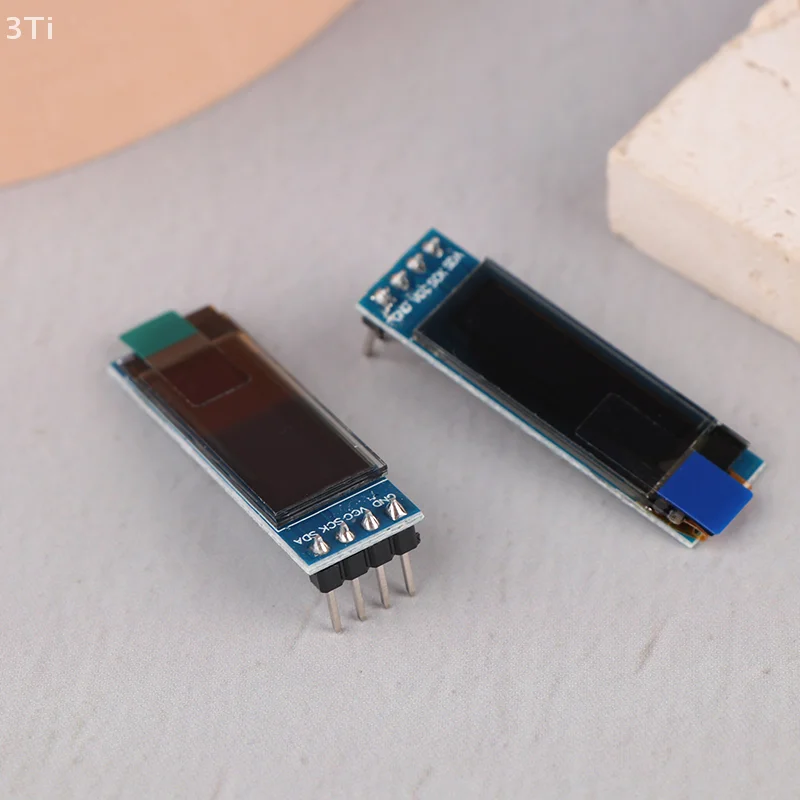 1pc 0.91 インチ OLED ディスプレイモジュールホワイト/ブルー OLED 128X32 LCD LED ディスプレイ SSD1306 12832 0.91 IIC I2C 通信 Ardunio