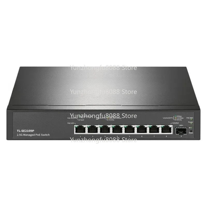 9-Port 2.5G PoE Switch with 8-2.5Gbps RJ45  PoE Port  @115W and 1-10Gb SFP+ Uplink TL-SE2109P
