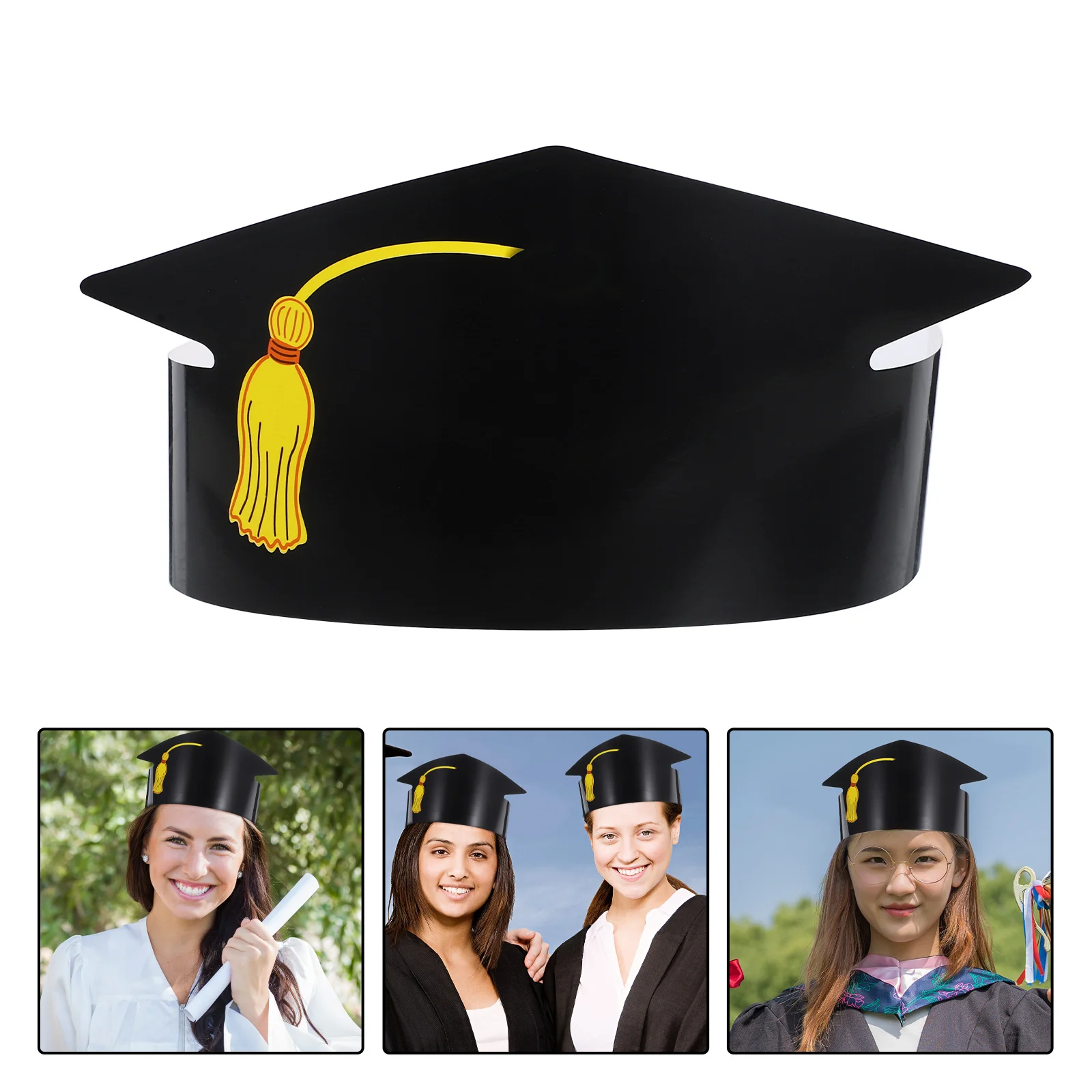 

12Pcs Handmade Graduation Caps DIY Paper Hat Craft for Grad Party Favors School Ceremony Decorations Creative Art Project