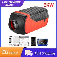 10L 5000W Air Heater 12V Parking Heater Red Shell LCD Display Webasto Car Heater for Camper Van Bus Boats Fan Diesel Heater