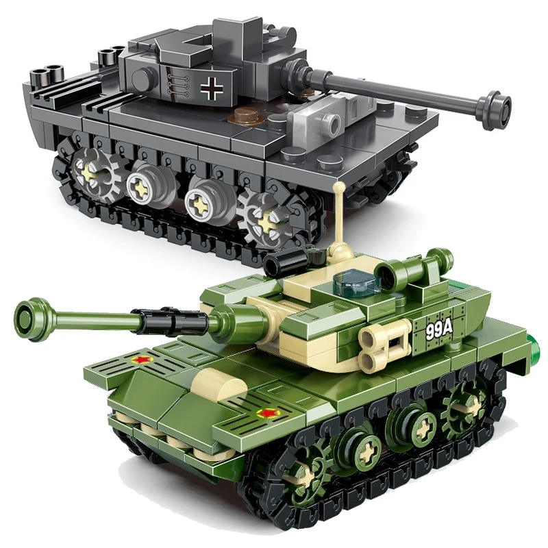 

99A Main Battle Tank Building Blocks Kits Tiger Tank Military Classic Model Building Blocks Bricks Toys for Boys Christmas Gifts