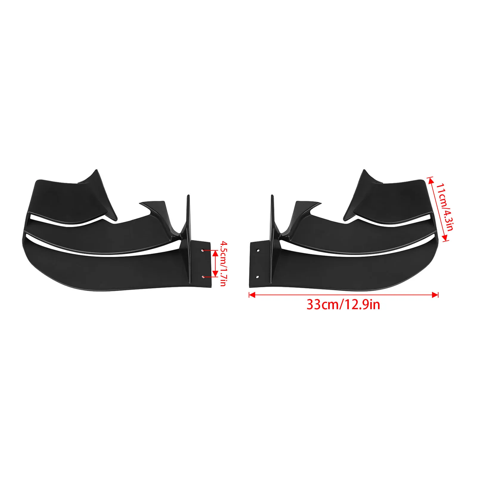For YAMAHA YZF-R6 YZFR6 2017-2026 Front Spoiler Lower Spoiler Front Lip Winglets Fairing Aerodynamic Motorcycle Extension Cowl