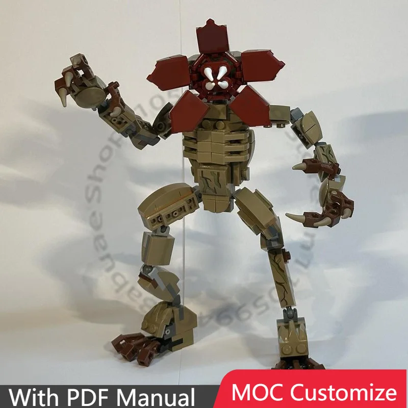 

202 PCS MOC Customize Famous Characters The Demogorgon Model Building Block Educational Assembly DIY Toy Birthday Christmas Gift