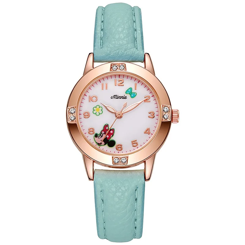 Disney Mickey Minnie kid watch Cute Cartoon Girls Kids Quartz Watches Children's Watch Lovely Fashion Girl Wristwatches