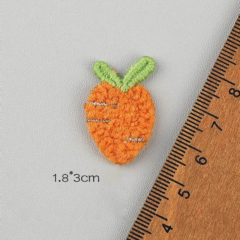 20 Stück wasserlösliche Stickapplikationen mit Fruchtmotiven zum Aufnähen auf Kleidung, Hüte, als Aufnäher, für Kopfschmuck und Haarspangen. – Detail 10